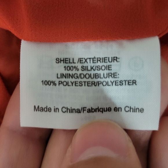 Tory Burch Orange Poppy Floral Print Silk Maximalist Long Sleeve Tunic Dress - Picture 6 of 15